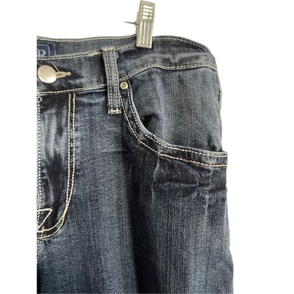 Rock & Republic Mens Dark-Wash Mid-Rise Relaxed Straight-Leg Jeans Size 34x34 - Picture 3 of 11
